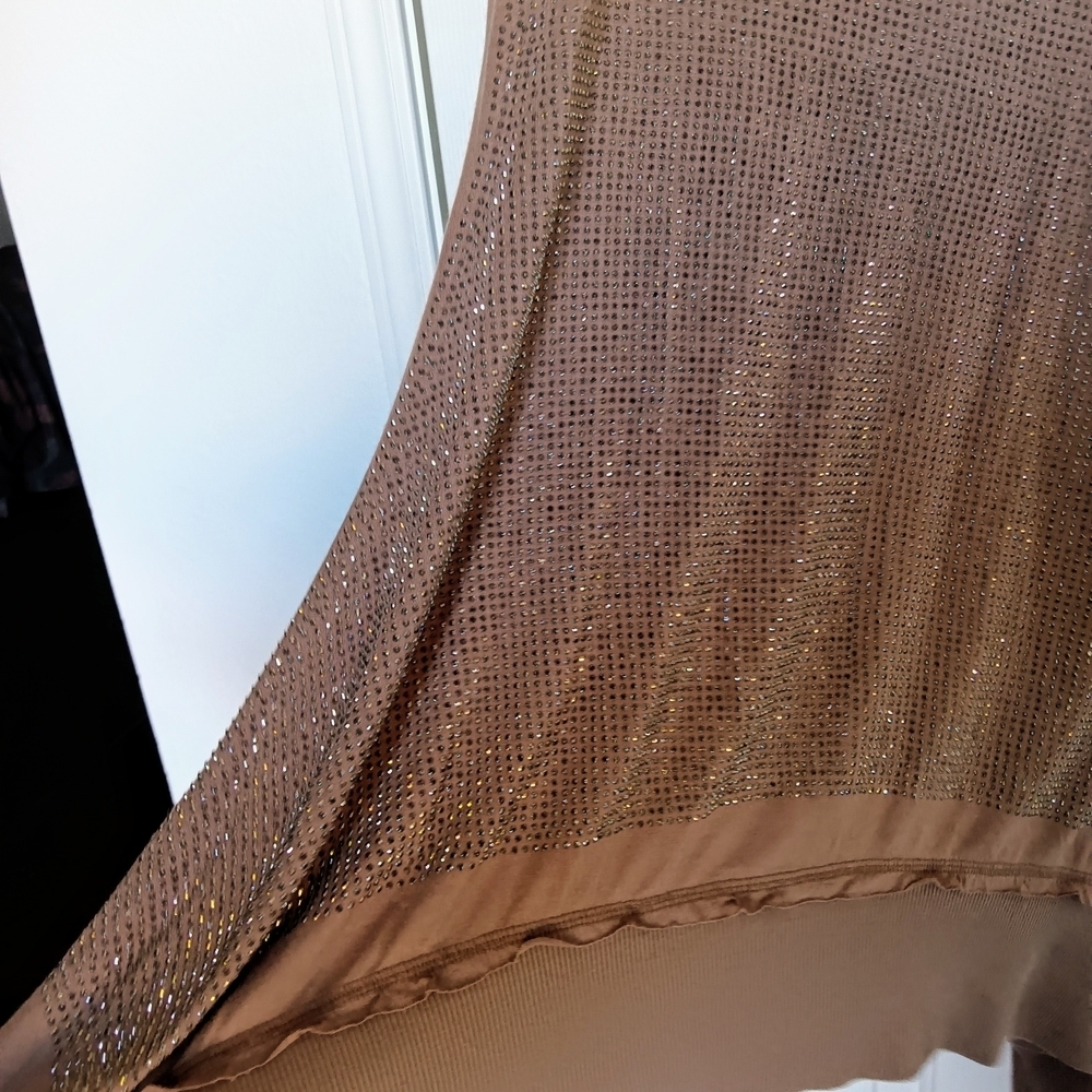 CLEARANCE SALE!! Vocal Metallic Brown Tunic Sz M